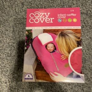 NIB cozy cover infant carrier cover pink